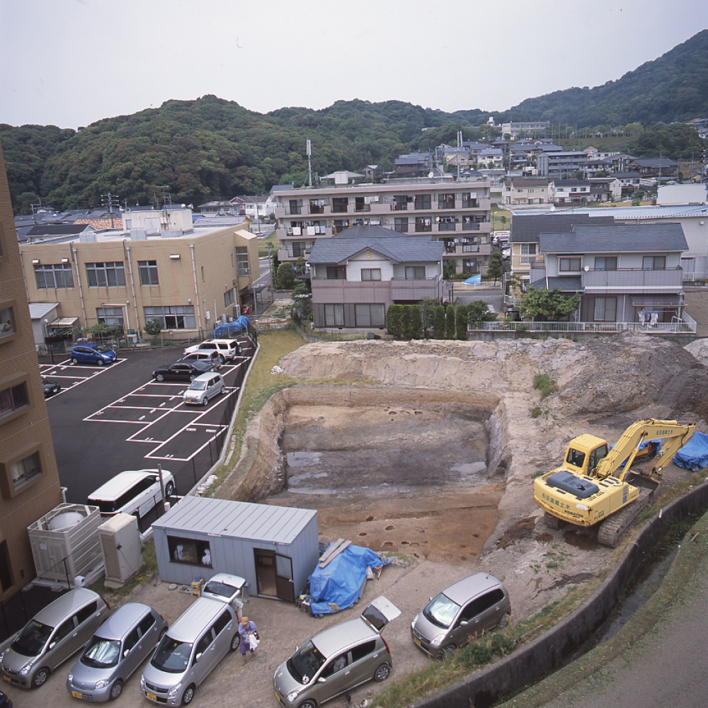 A site where Mokkan (Wooden Tablet) was found (Ruins of Kokubun Matsumoto)
